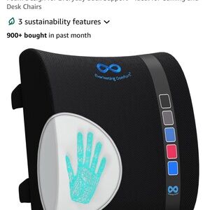 Everlasting Comfort Lumbar Support Pillow. NEW CONDITION